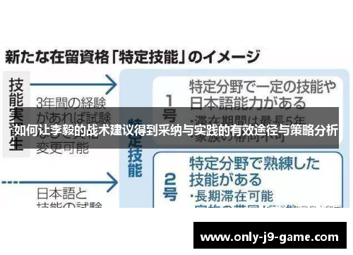 如何让李毅的战术建议得到采纳与实践的有效途径与策略分析